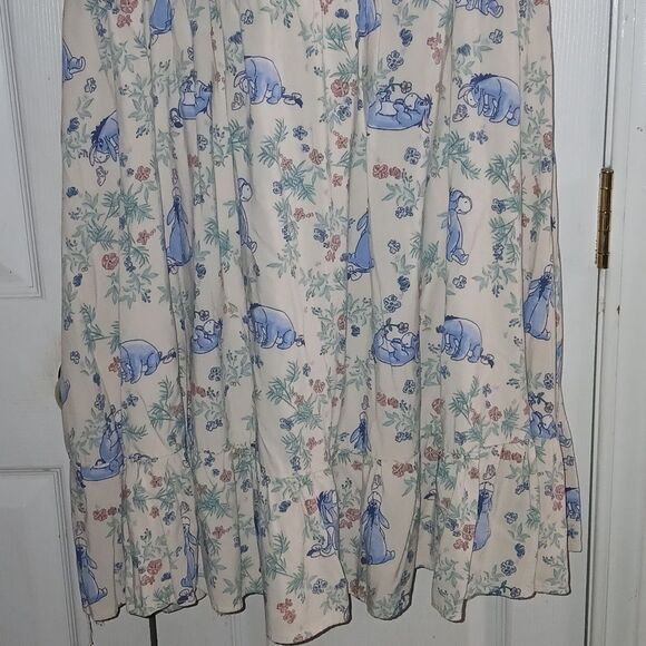Disney Box Lunch Eeyore Floral Smock Dress hidden pockets Sz 4 (4x 24/26) EUC - Picture 2 of 12